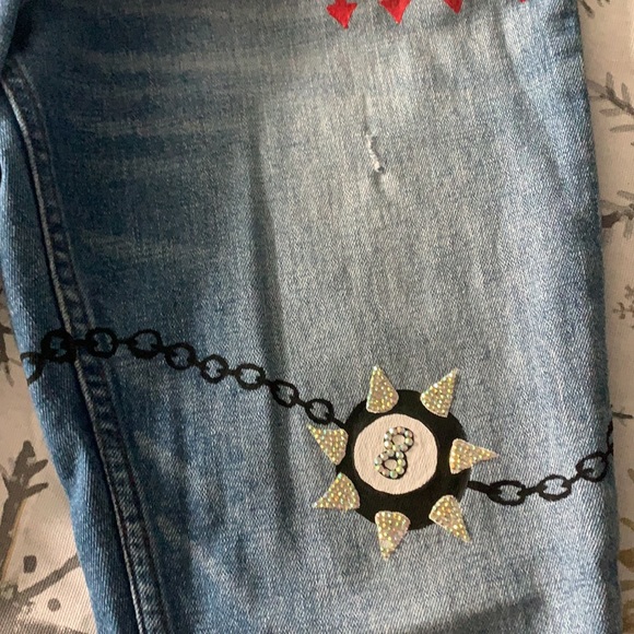 DONATED ❌Abercrombie & Fitch, Art Embellished Jean - Picture 11 of 14